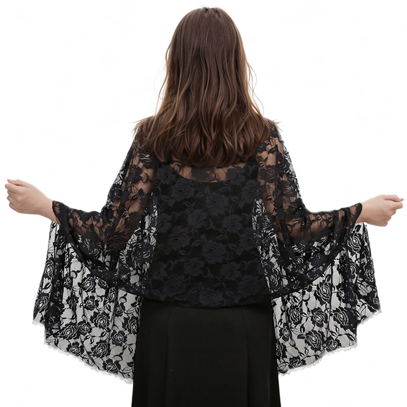 Summer Clothing Hijab - Bufanda de encaje rosa para mujer,