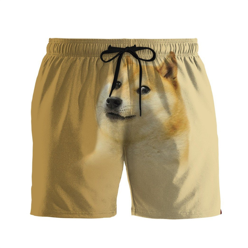 Summer Clothing For A Beach - Pantalones cortos divertidos Shiba Inu Husky