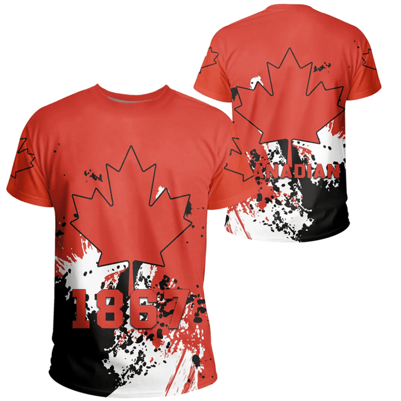 Summer Clothing Women Canada - Camiseta del día de Canadá para