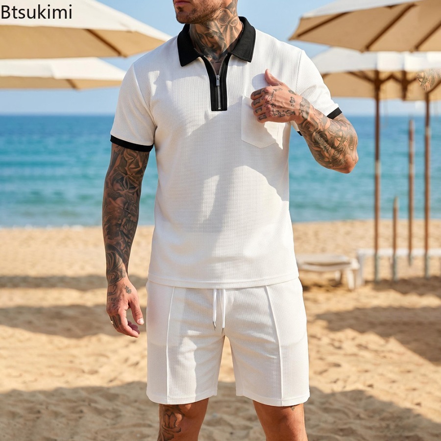 Summer Clothing For A Beach - Conjunto de Pantalones Cortos y Camiseta