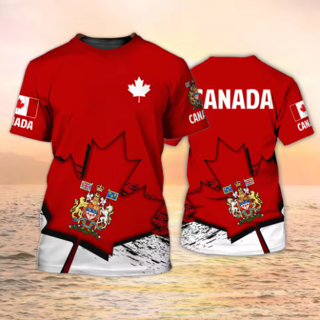 Summer Clothing Women Canada - Camisetas de Canadá con Emblema de