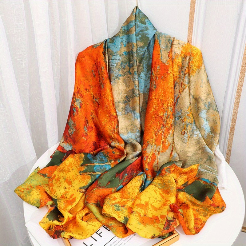 Summer Clothing Hijab - Bufanda de seda satinada de 180x90cm