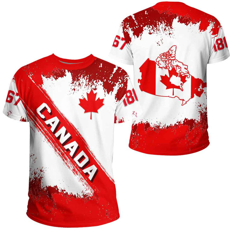 Summer Clothing Women Canada - Camiseta del día de Canadá para