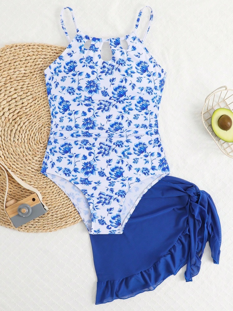 Swim Cover Up Mesh - Traje de Baño de Una Pieza