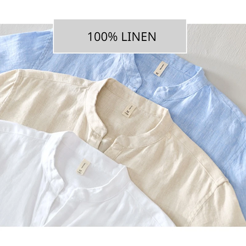 Camiseta Vintage de lino puro  - Summer Clothing Linen reseña y precio