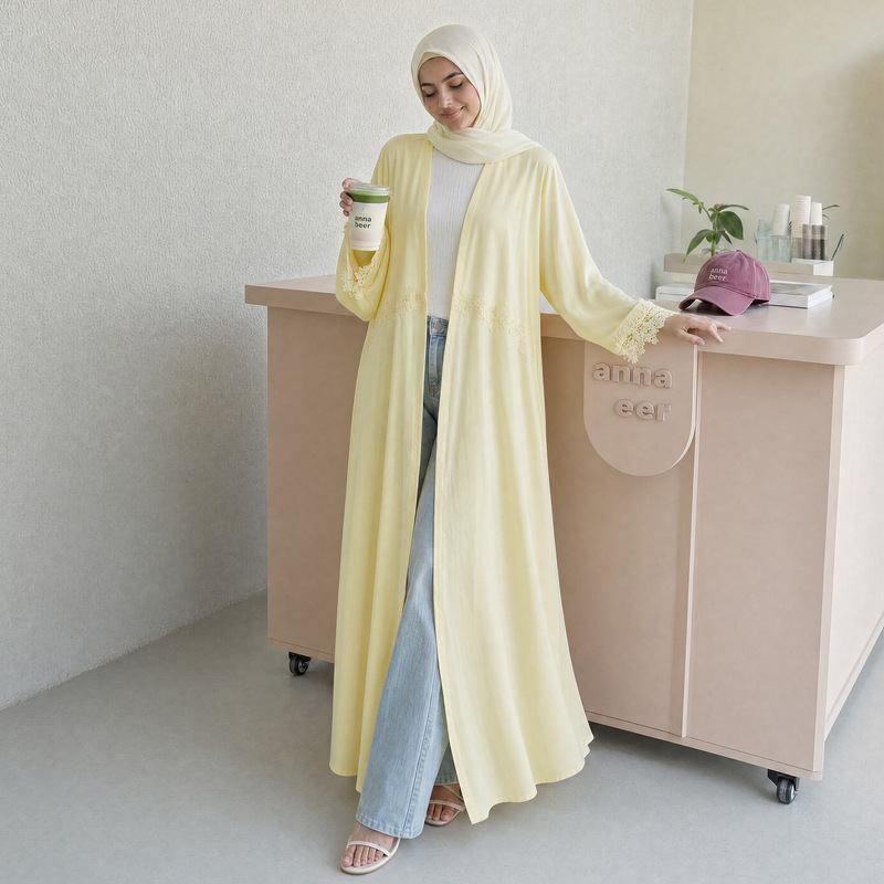 Vestido Abaya Musulmán Bordado - Summer Clothing Hijab reseña y precio