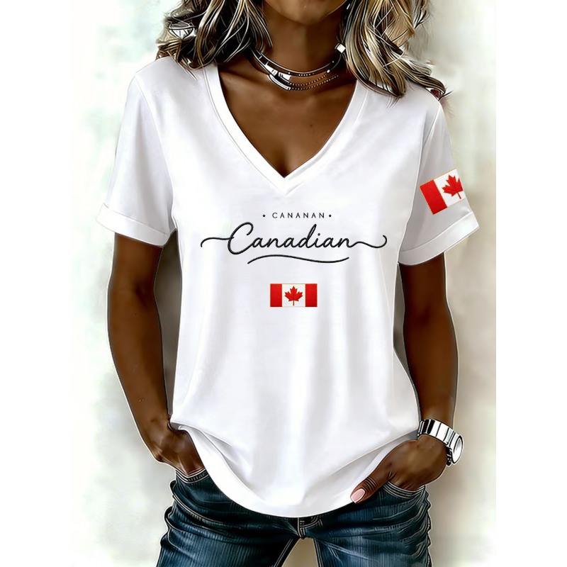 Camisetas con estampado de la  - Summer Clothing Women Canada reseña y precio