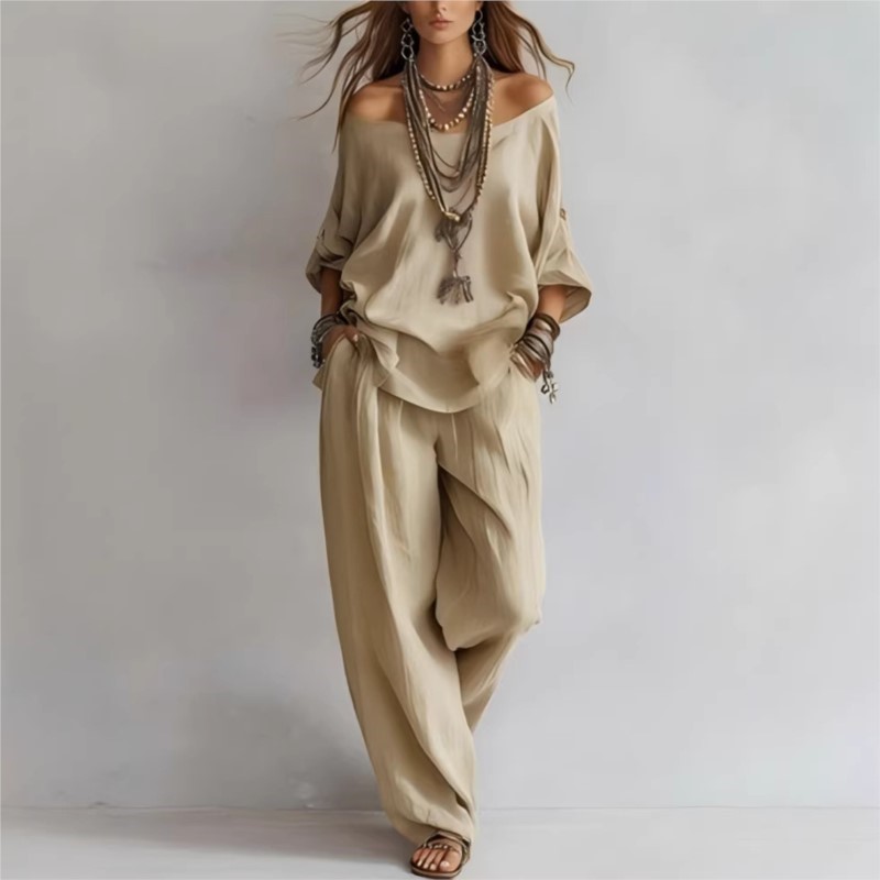 Conjunto de Dos Piezas de Lino - Summer Linen Clothing For Women reseña y precio