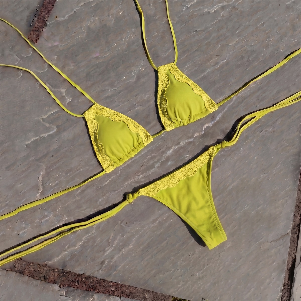 Conjunto de bikini sexy de 3 p - Swim Cover Up Mesh reseña y precio
