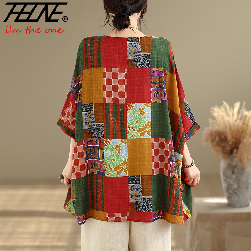 THHONE Blusa de Mujer Estampad - Summer Clothing Linen reseña y precio