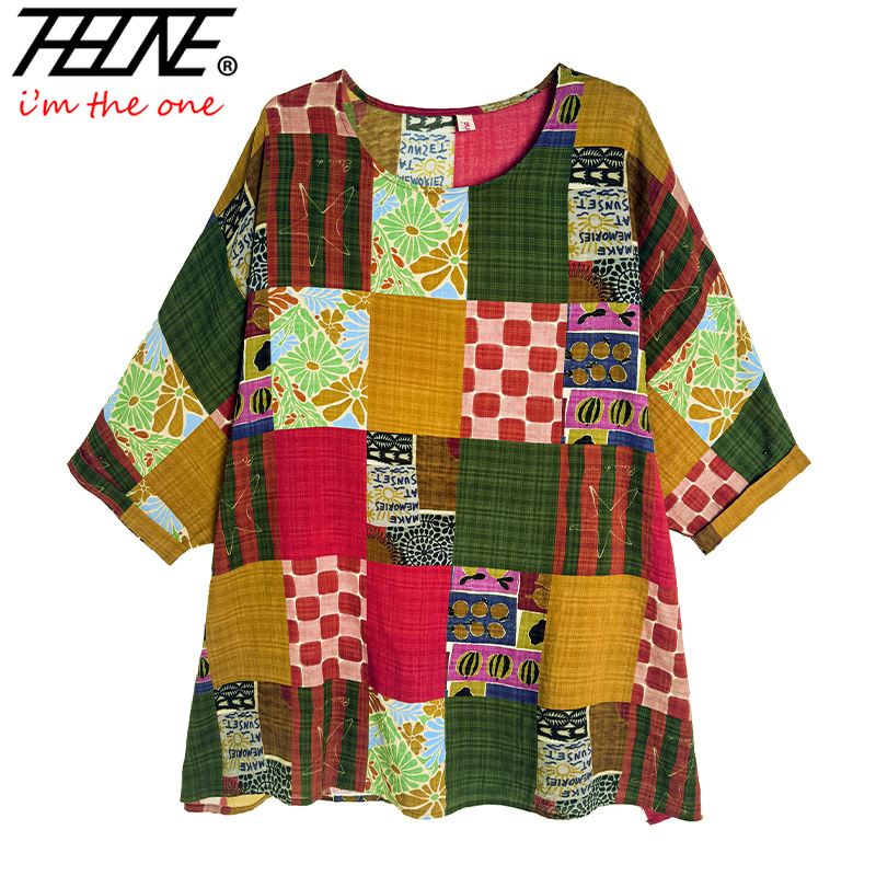 THHONE Blusa de Mujer Estampad - Summer Clothing Linen reseña y precio
