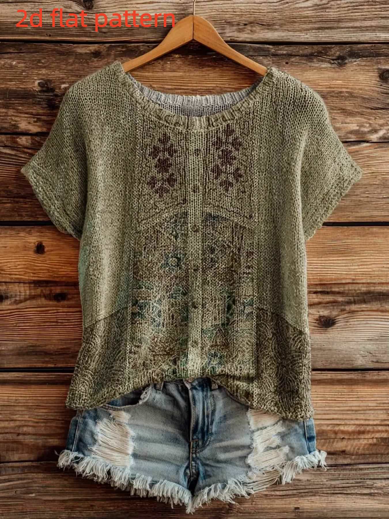 Diseño Estampado - Top de Muje - Summer Clothing Yarn reseña y precio