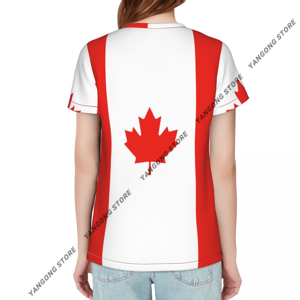 Camiseta de mujer con bandera  - Summer Clothing Women Canada reseña y precio