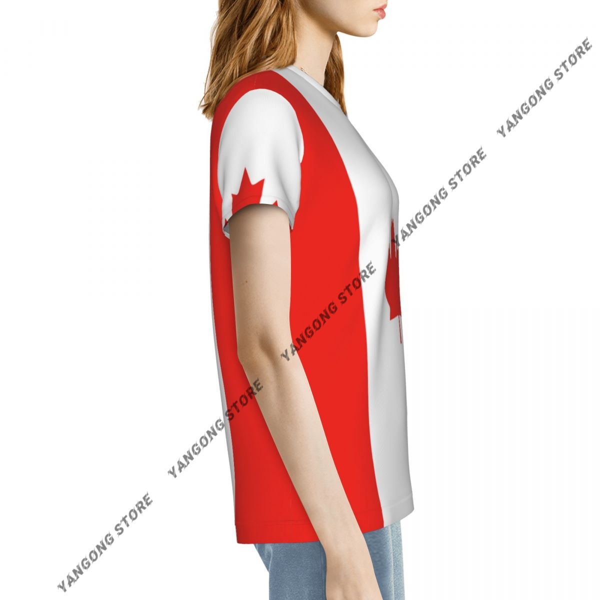 Camiseta de mujer con bandera  - Summer Clothing Women Canada reseña y precio