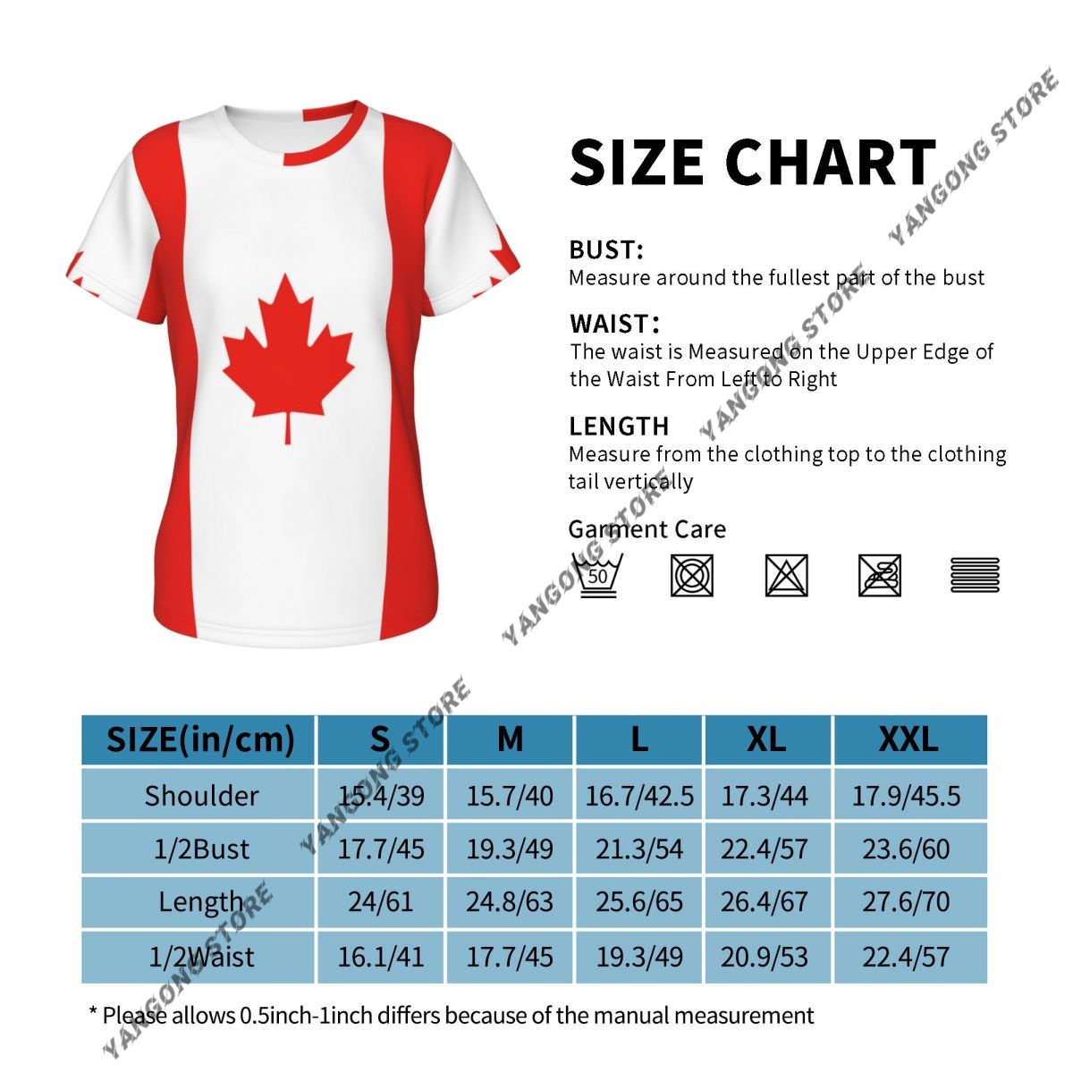 Camiseta de mujer con bandera  - Summer Clothing Women Canada reseña y precio