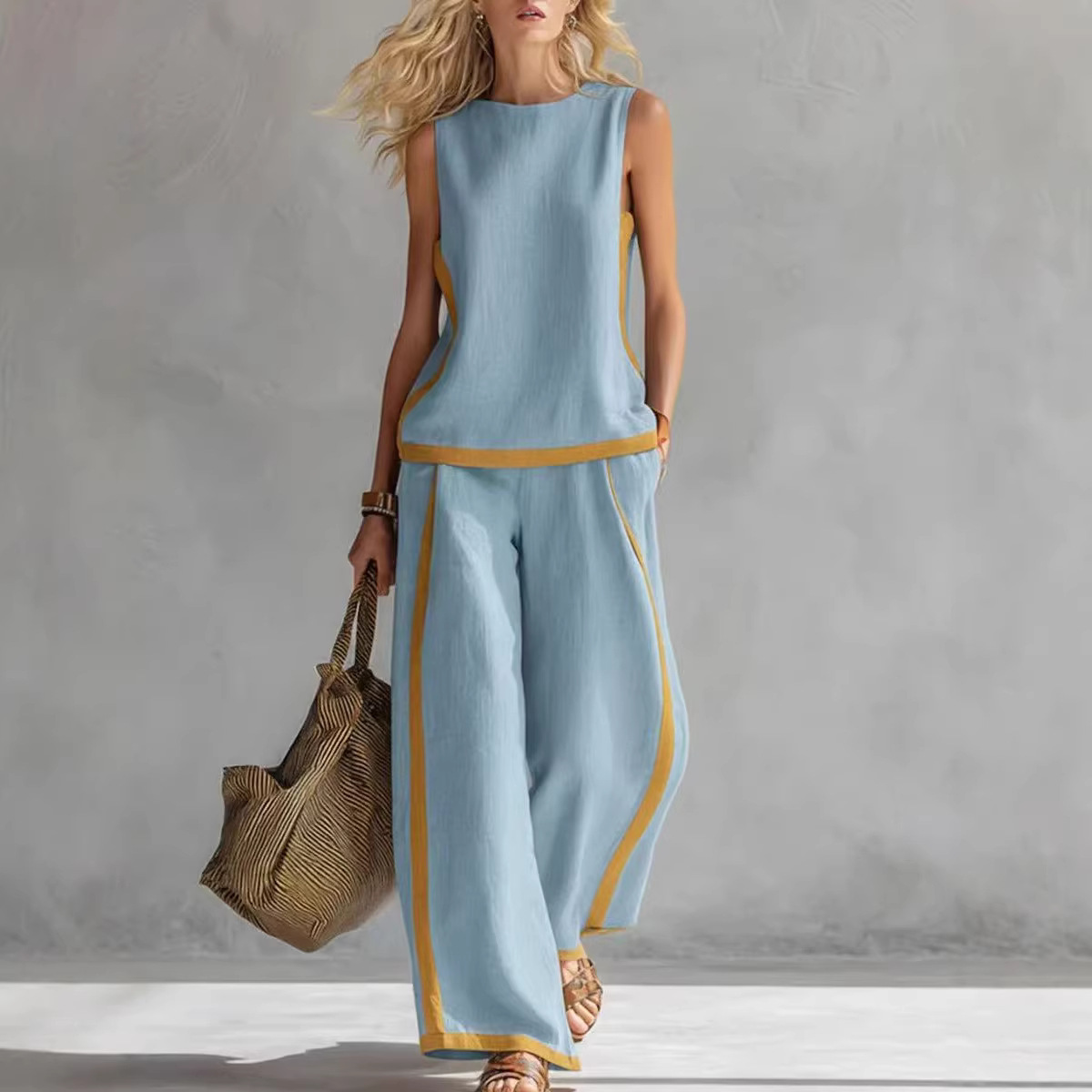 Conjunto de 2 piezas de lino p - Summer Linen Clothing For Women reseña y precio