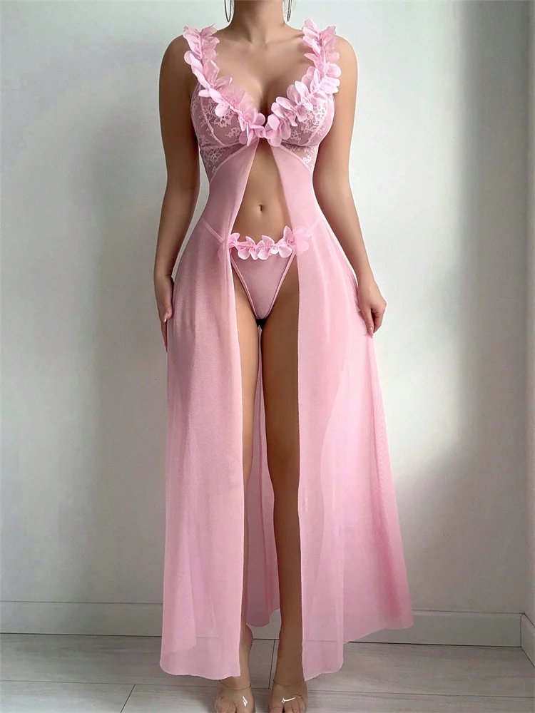 Camisones de encaje floral ros - Summer Clothing Items reseña y precio