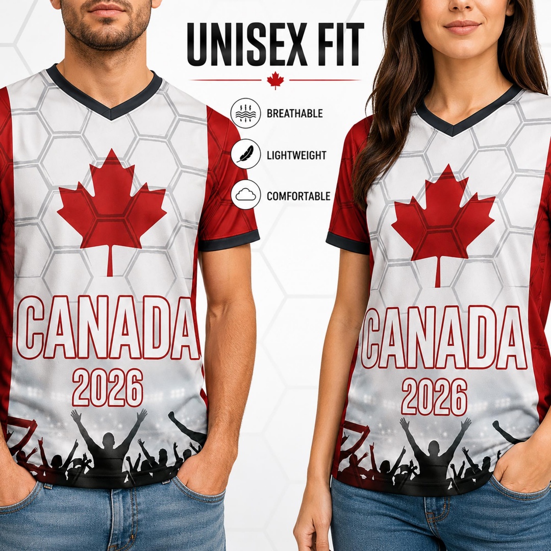 Camiseta de Fútbol de Canadá 2 - Summer Clothing Women Canada reseña y precio