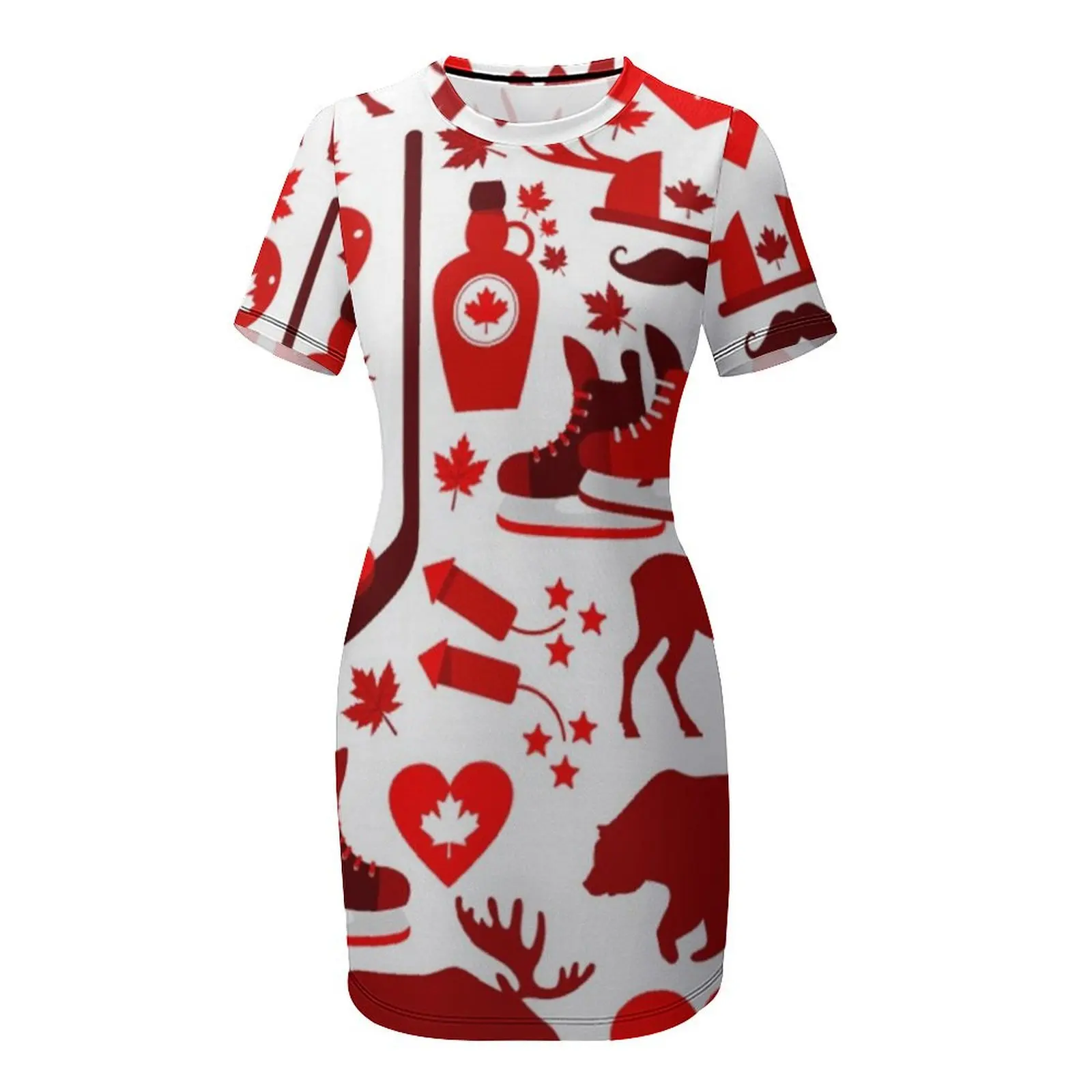 Vestido de manga corta con est - Summer Clothing Women Canada reseña y precio