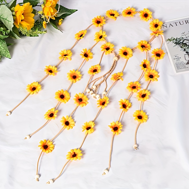 Diadema hippie de flores, coro - Summer Linen Clothing For Women reseña y precio