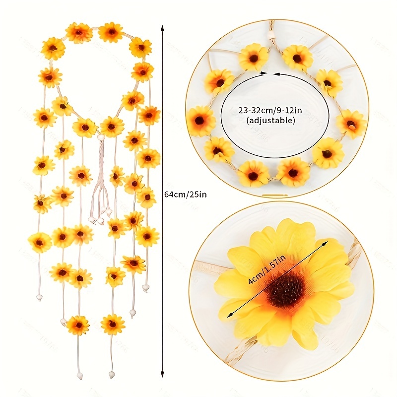 Diadema hippie de flores, coro - Summer Linen Clothing For Women reseña y precio
