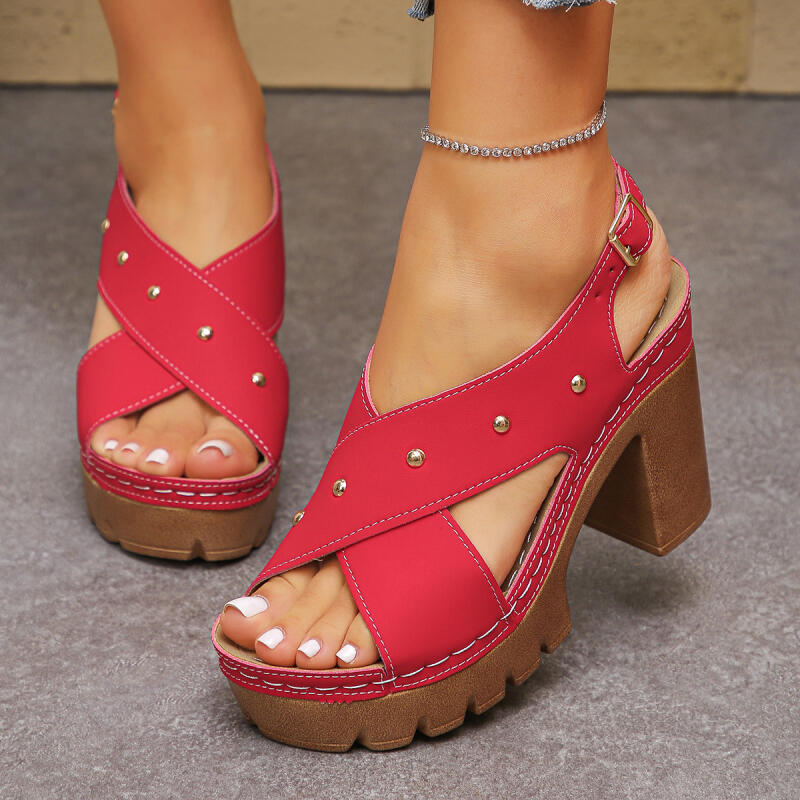 Sandalias de gladiador con cor - Summer Clothing Ladies reseña y precio