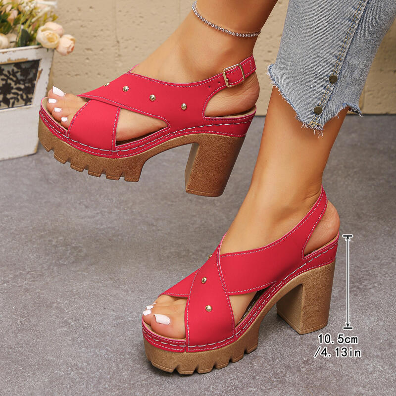Sandalias de gladiador con cor - Summer Clothing Ladies reseña y precio
