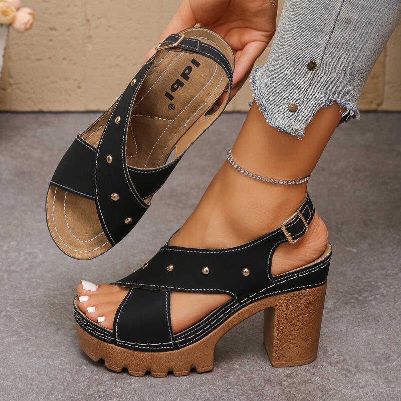 Sandalias de gladiador con cor - Summer Clothing Ladies reseña y precio